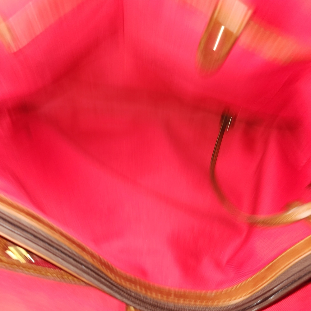 Dooney & Bourke Patent Leather Shopper Tote – Rich Espresso & Cognac​Elevate yo - Picture 6 of 13